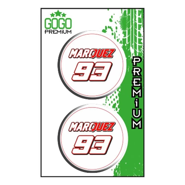 93 2 (5X5 Cm) İkili Damla Etiket ürün görseli