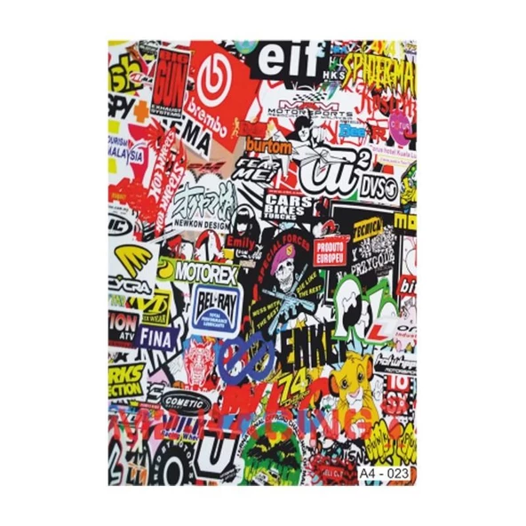 A4 Sticker 023 Tek Paket Çoklu ürün görseli