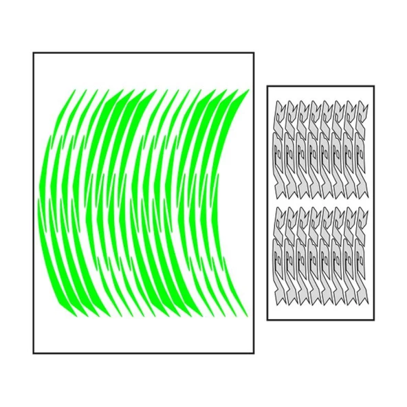 Yamaha Florasan Yeşil Ybr Uyumlu 1 Set Jant Şeridi ürün görseli