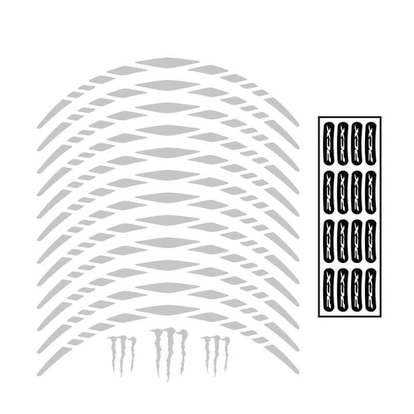 Honda Reflektör Beyaz Pcx Uyumlu Büyük 1 Set Jant Şeridi ürün görseli