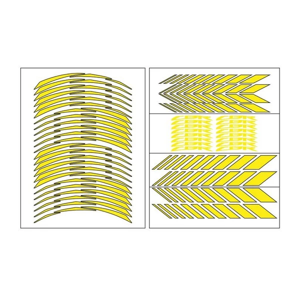 Honda Florasan Sarı Cbr Uyumlu Racıng 1 Set Jant Şeridi ürün görseli
