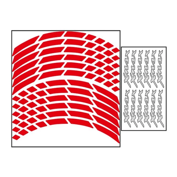 Yamaha Reflektör Kırmızı Iı Xmax Uyumlu 1 Set Jant Şeridi ürün görseli