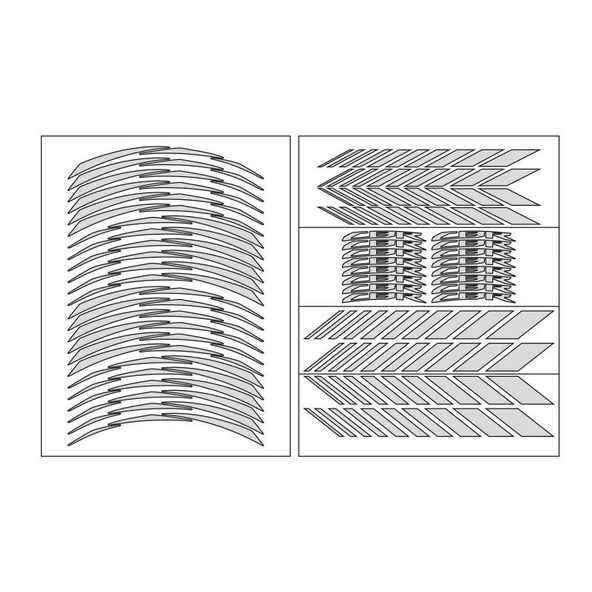 Honda Reflektör Beyaz Cbr Uyumlu Racıng 1 Set Jant Şeridi ürün görseli