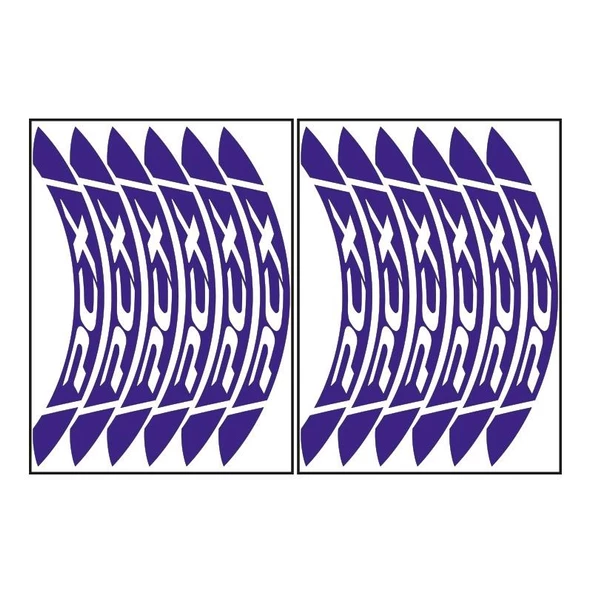 Honda Reflektör Mavi Büyük Pcx Uyumlu 1 Set Jant Şeridi ürün görseli