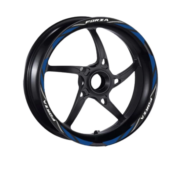 Honda Mavi Reflektör Baskı Forza Uyumlu 1 Set Jant Şeridi ürün görseli