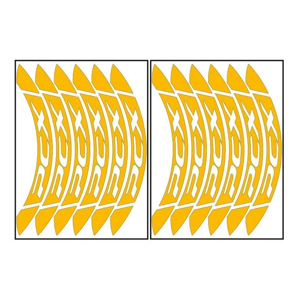 Honda Reflektör Sarı Büyük Pcx Uyumlu 1 Set Jant Şeridi ürün görseli