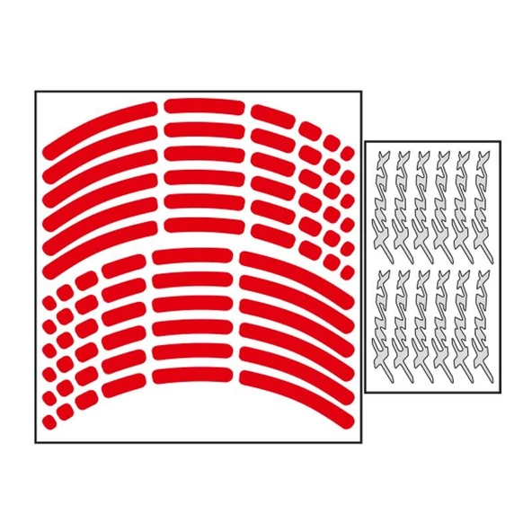 Yamaha Reflektör Kırmızı I Xmax Uyumlu 1 Set Jant Şeridi ürün görseli