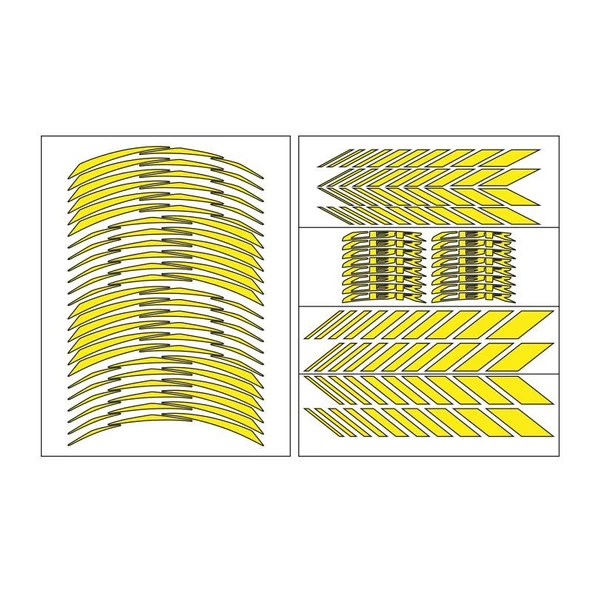 Honda Reflektör Sarı Cbr Uyumlu Racıng 1 Set Jant Şeridi ürün görseli