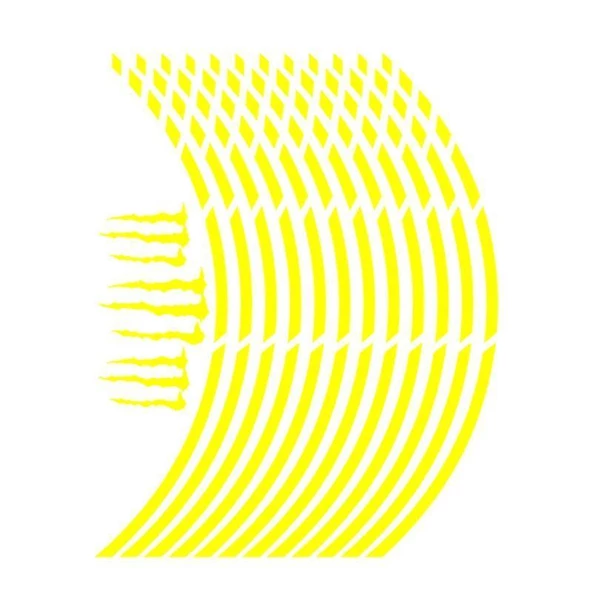 Florasan Sarı Kesik 1 Set Jant Şeridi ürün görseli