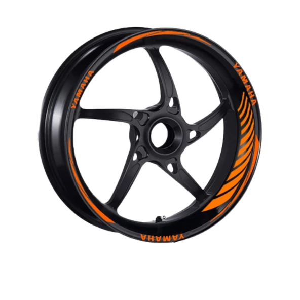 Yamaha Florasan Turuncu Uyumlu Racing Şerit - Resim 2