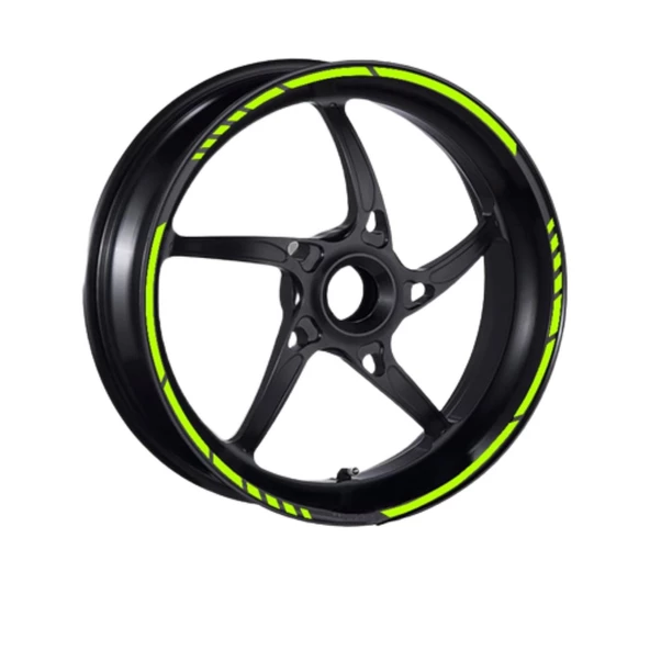 Florasan Sarı Kesik 1 Set Jant Şeridi - Resim 2