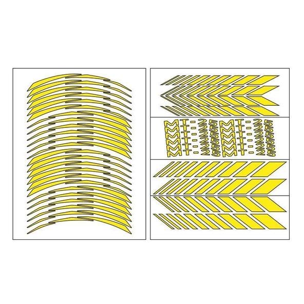 Yamaha Reflektör Sarı Mt-25 Uyumlu Racıng 1 Set Jant Şeridi ürün görseli