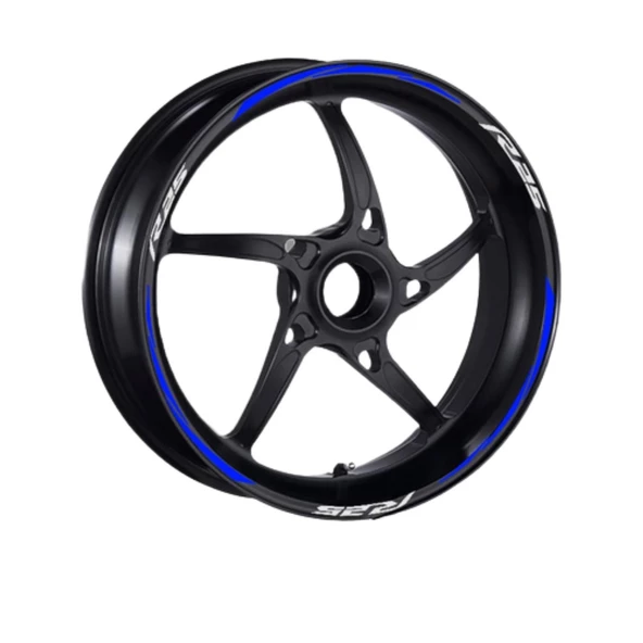 Yamaha Reflektör Mavi R25 Uyumlu 1 Set Jant Şeridi - Resim 2
