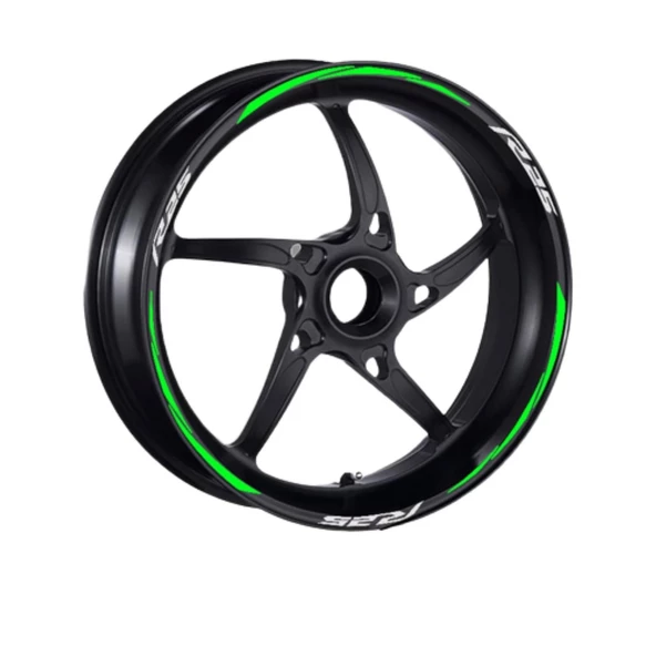 Yamaha Florasan Yeşil R25 Uyumlu 1 Set Jant Şeridi - 2