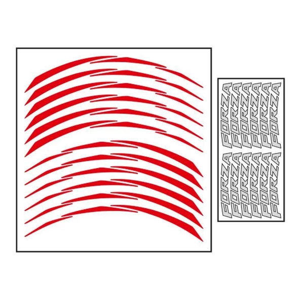 Honda Reflektör Kırmızı Iıı Forza Uyumlu 1 Set Jant Şeridi - Resim 2