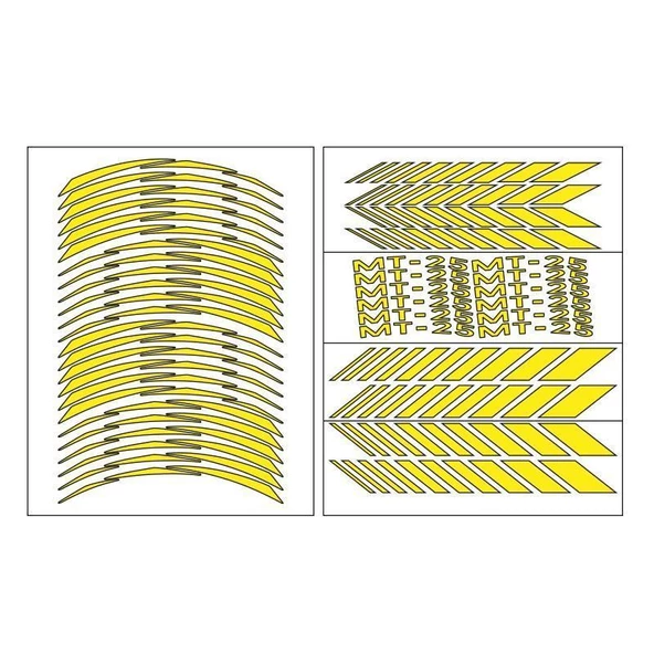Yamaha Florasan Sarı Mt-25 Uyumlu Racıng 1 Set Jant Şeridi ürün görseli