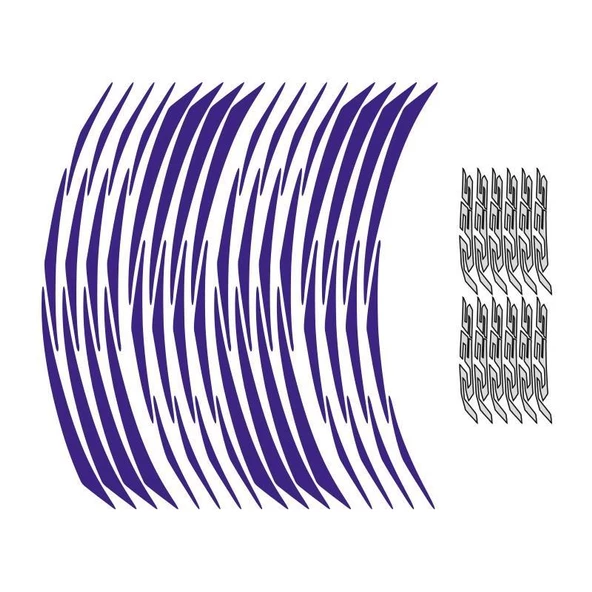 Yamaha Reflektör Mavi R25 Uyumlu 1 Set Jant Şeridi ürün görseli