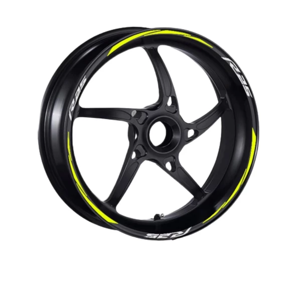 Yamaha Florasan Sarı R25 Uyumlu 1 Set Jant Şeridi - 2