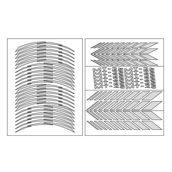 Yamaha Reflektör Beyaz Mt-25 Uyumlu Racıng 1 Set Jant Şeridi ürün görseli