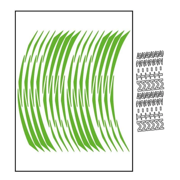 Yamaha Florasan Yeşil Mt-25 Uyumlu 1 Set Jant Şeridi ürün görseli
