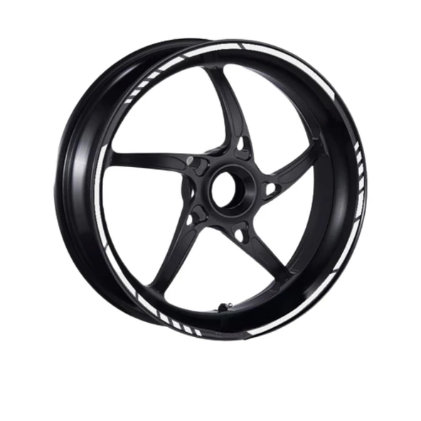 Reflektör Beyaz Kesik 1 Set Jant Şeridi - Resim 2