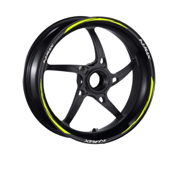 Yamaha Florasan Sarı Iıı Nmax Uyumlu 1 Set Jant Şeridi - Resim 2