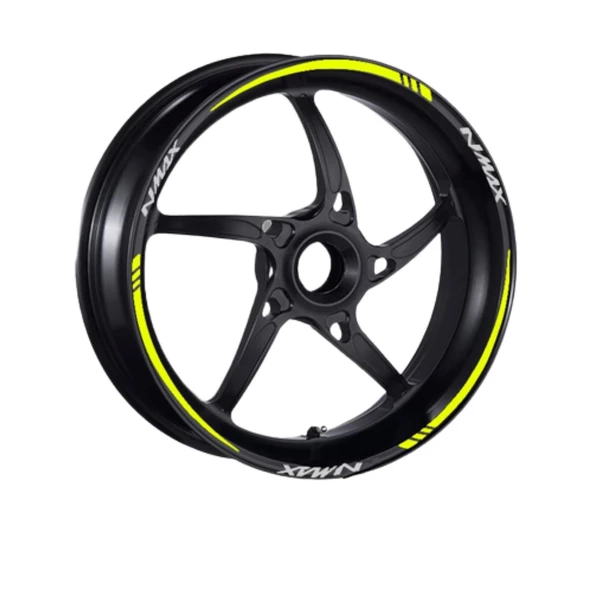 Yamaha Florasan Sarı Iv Nmax Uyumlu 1 Set Jant Şeridi - Resim 2