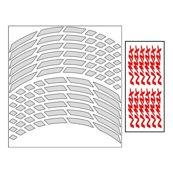 Yamaha Reflektör Beyaz Iı Nmax Uyumlu 1 Set Jant Şeridi ürün görseli