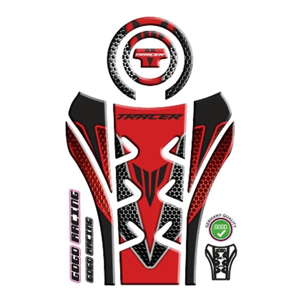 Yamaha Mt07 Tracer 2016 - 2018 Uyumlu Tank Pad Set 003 ürün görseli