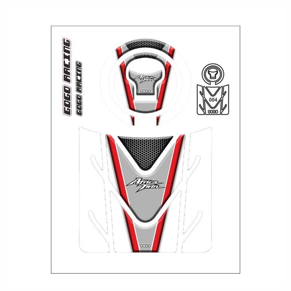 Honda Africa Twin 2016 - 2024 Uyumlu Tank Pad 004 ürün görseli
