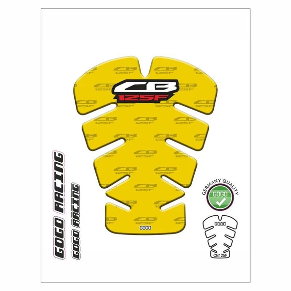 Honda Cb125F 2017-2020 Uyumlu Tank Pad 004 ürün görseli