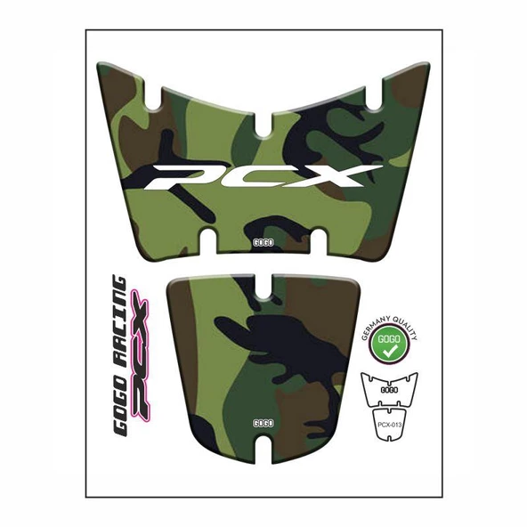 Honda Pcx 2014 - 2017 Uyumlu Tank Pad 020 ürün görseli