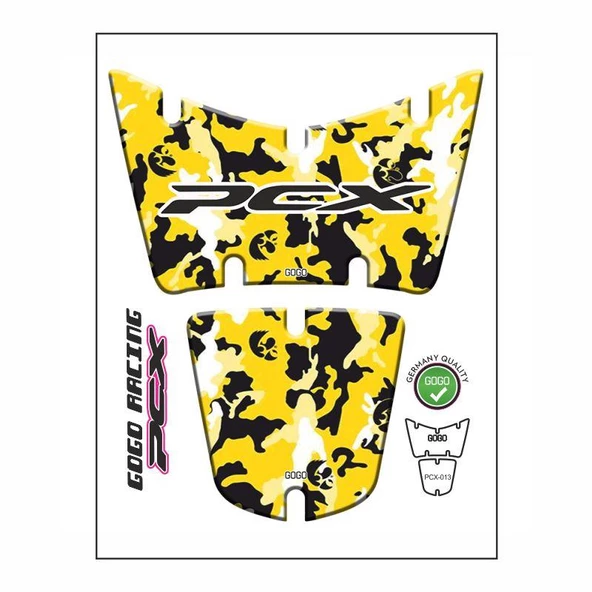 Honda Pcx 2014 - 2017 Uyumlu Tank Pad 019 ürün görseli