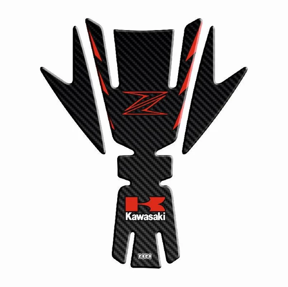 Skm Kawasaki Z1000 2008 - 2016 Uyumlu Tank Pad 003 ürün görseli