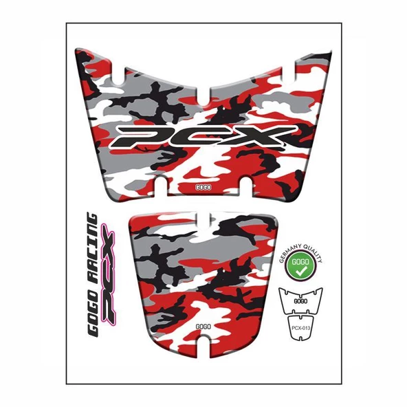 Honda Pcx 2014 - 2017 Uyumlu Tank Pad 018 ürün görseli