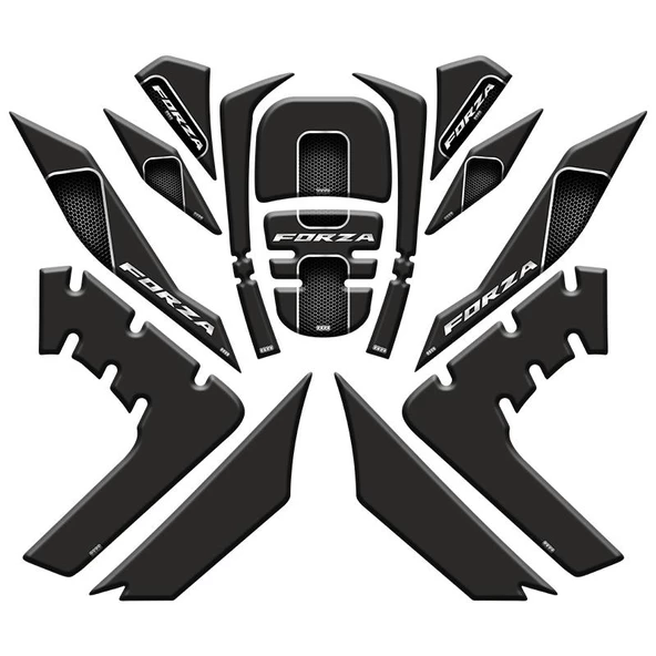 Honda Forza 2018 - 2020 Uyumlu Tank Pad Set 003 ürün görseli