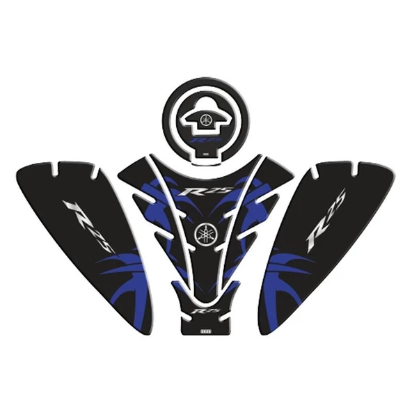 Yamaha R25 2019 - 2024 Uyumlu Tank Pad Set 005 ürün görseli