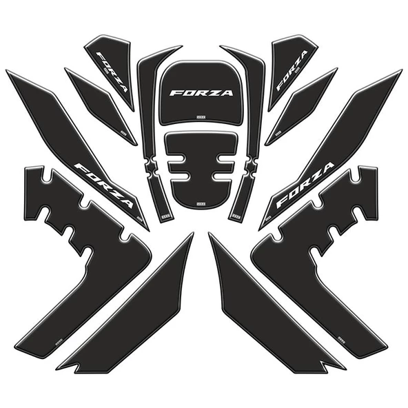 Honda Forza 2018 - 2020 Uyumlu Tank Pad Set 006 ürün görseli