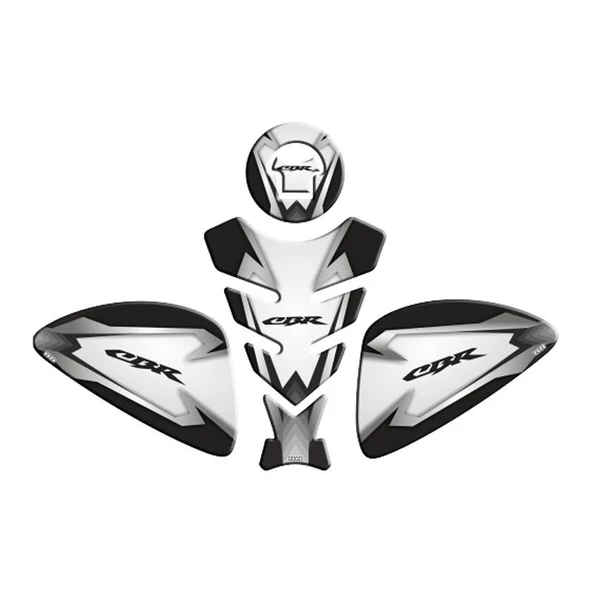 Honda Cbr 125Cc-250Cc 2005 - 2018 Uyumlu Tank Pad Set 003 ürün görseli