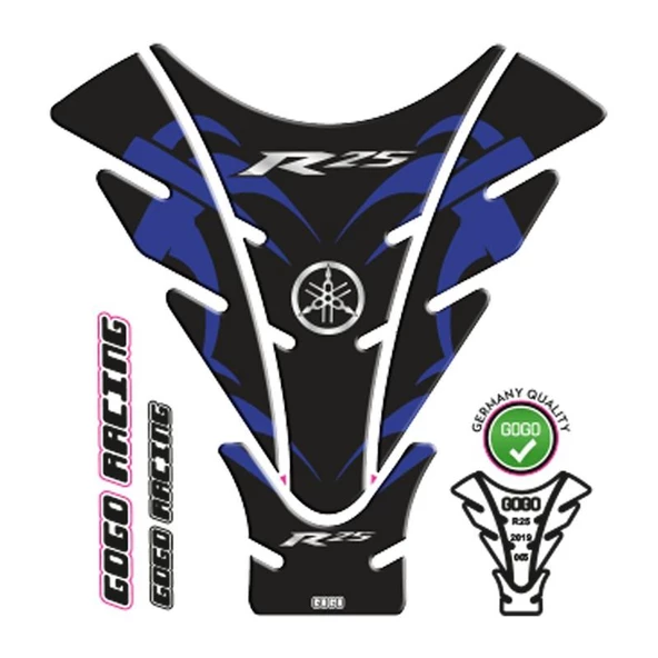 Yamaha R25 2019 - 2024 Uyumlu Tank Pad 005 ürün görseli