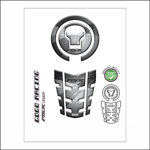 Honda Msx 2014 - 2022 Uyumlu Tank Pad 006