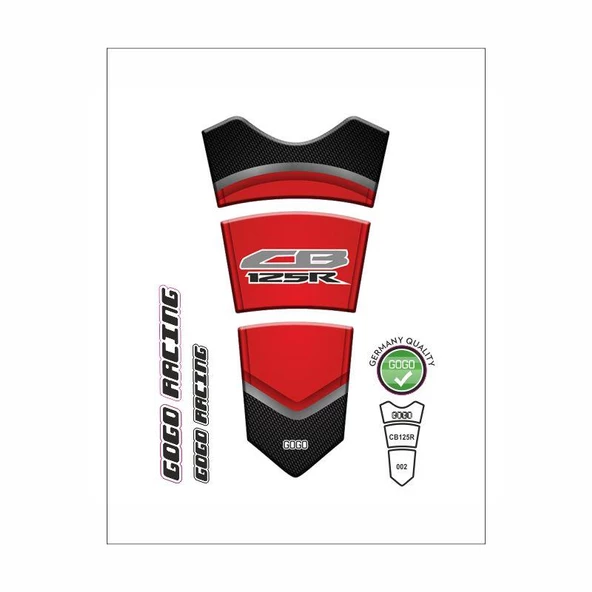 Honda Cb125R 2018 - 2024 Uyumlu Tank Pad ürün görseli