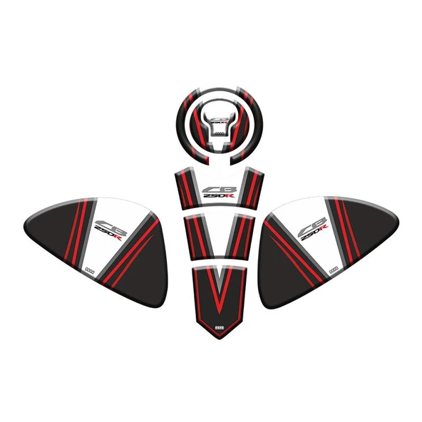 Honda Cb250R 2018 - 2024 Uyumlu Tank Pad Set ürün görseli