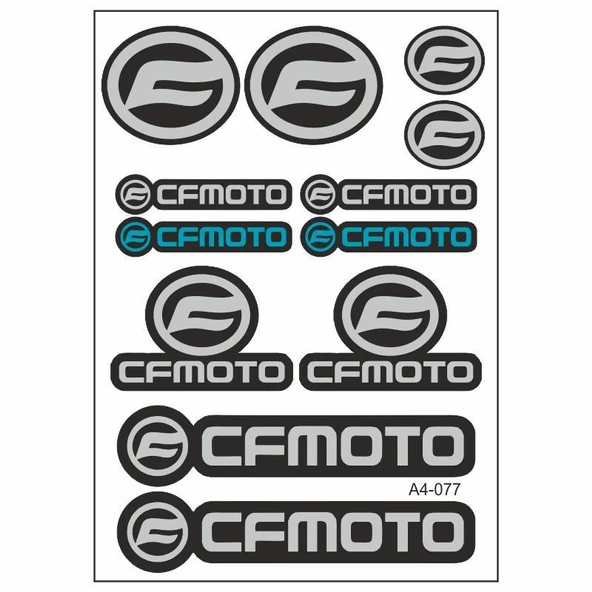 A4 Sticker 077 Tek Paket Çoklu