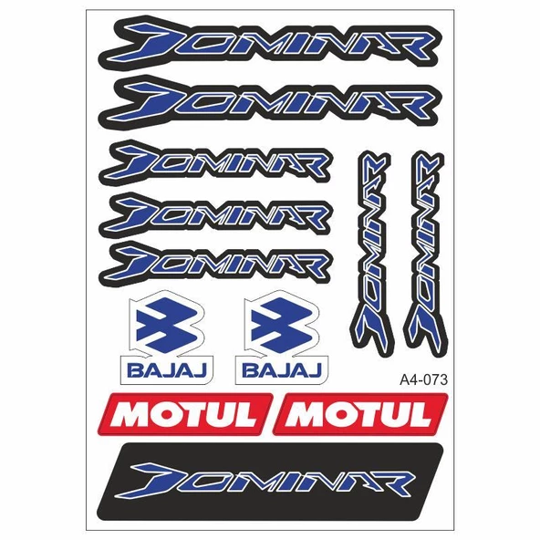 A4 Sticker 073 Tek Paket Çoklu