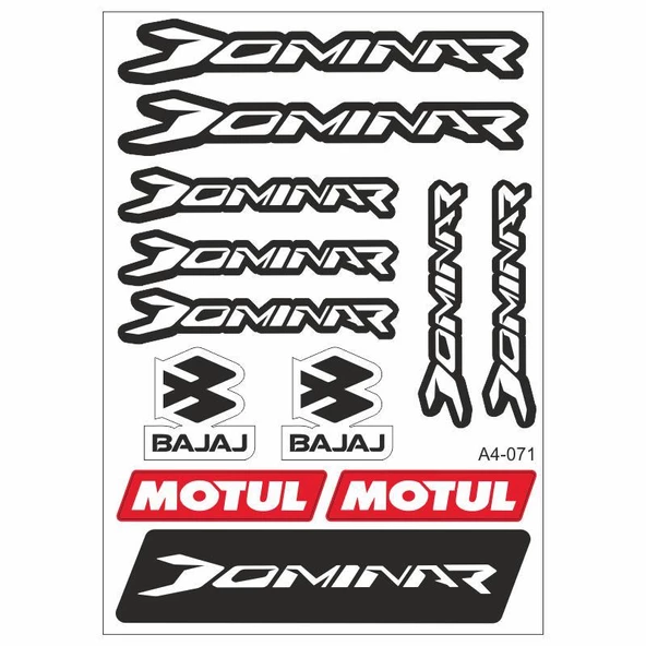 A4 Sticker 071 Tek Paket Çoklu ürün görseli