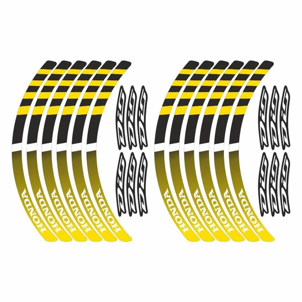 Honda Reflektör Sarı Dio 1 Set Jant Şeridi ürün görseli