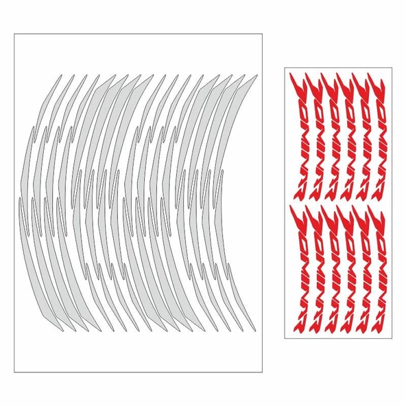 Bajaj Reflektör Beyaz Dominar Uyumlu Büyük 1 Set Jant Şeridi ürün görseli