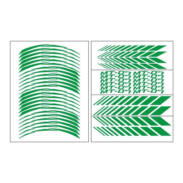 Yamaha Reflektör Mavi Mt-07 Uyumlu Racıng 1 Set Jant Şeridi ürün görseli