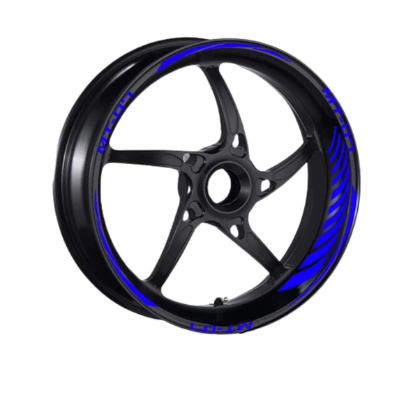 Yamaha Florasan Turuncu Mt-07 Uyumlu Racıng 1 Set Jant Şeridi - 3